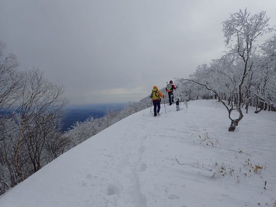 駒ケ岳への稜線